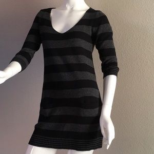 Express Striped Mini Sweater Dress